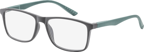 Fertig-Lesebrille grau/türkis +1,00, 1 St