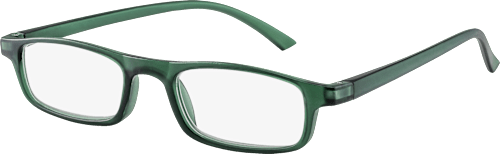 Fertig-Lesebrille matt grün transparent +1,50, 1 St