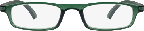 Fertig-Lesebrille matt grün transparent +3,00, 1 St