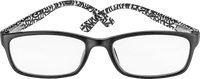 Fertig-Lesebrille schwarz/Muster +1,50, 1 St