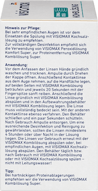 Kombilösung Einmaldosis für weiche Kontaktlinsen, mit Kontaktlinsenbehälter, 15 x 10 ml, 150 ml VISIOMAX