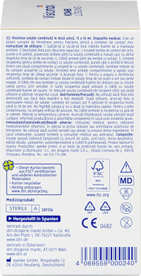 Kombilösung Einmaldosis für weiche Kontaktlinsen, mit Kontaktlinsenbehälter (15x10 ml)