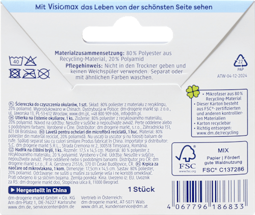 Mikrofaser Brillenputztuch, 1 St