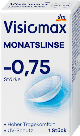 Monatslinse Dioptrie -0,75 (6x1 Stück), Vorteilspack, 6 St