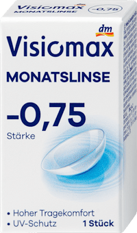 Monatslinse Dioptrie -0,75 (6x1 Stück), Vorteilspack, 6 St