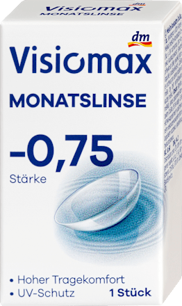 Maandlens, dioptrie -0,75, 1 stuk