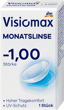 Monatslinse Dioptrie -1,00 (6x1 Stück), Vorteilspack, 6 St