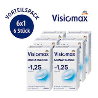 Monatslinse Dioptrie -1,25 (6x1 Stück), Vorteilspack, 6 St