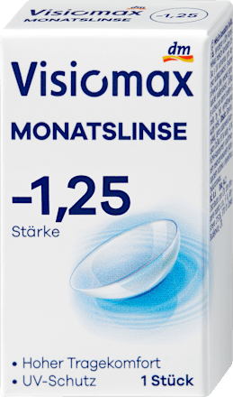 Monatslinse Dioptrie -1,25 (6x1 Stück), Vorteilspack, 6 St