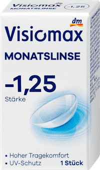 Monatslinse Dioptrie -1,25 (6x1 Stück), Vorteilspack, 6 St