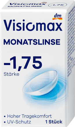 Monatslinse Dioptrie -1,75 (6x1 Stück), Vorteilspack, 6 St