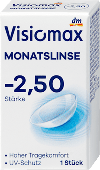 Monatslinse Dioptrie -2,50 (6x1 Stück), Vorteilspack, 6 St