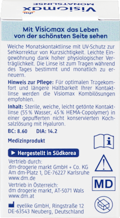 Monatslinse Dioptrie -3,00 (6x1 Stück), Vorteilspack, 6 St