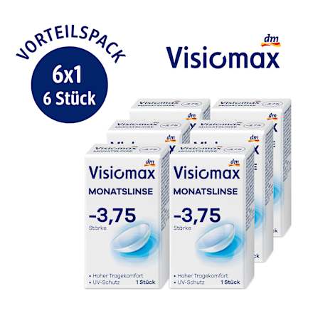 Monatslinse Dioptrie -3,75 (6x1 Stück), Vorteilspack, 6 St