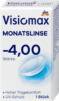 Monatslinse Dioptrie -4,00 (6x1 Stück), Vorteilspack, 6 St