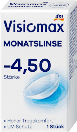 Monatslinse Dioptrie -4,50 (6x1 Stück), Vorteilspack, 6 St