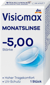 Monatslinse Dioptrie -5,00 (6x1 Stück), Vorteilspack, 6 St