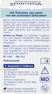 Monatslinse Dioptrie -5,25 (6x1 Stück), Vorteilspack, 6 St