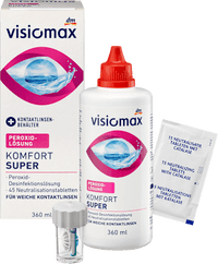 Peroxidlösung Komfort Super für weiche Kontaktlinsen, mit Kontaktlinsenbehälter, 360 ml VISIOMAX