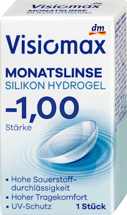 Silikon-Hydrogel Monatslinse Dioptrie -1,00, 1 St