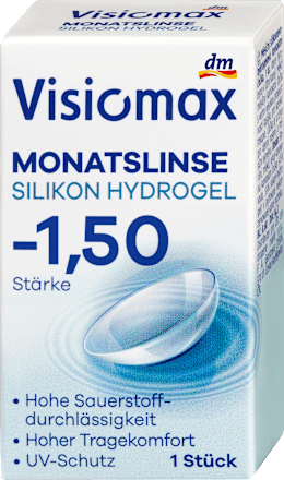 Silikon-Hydrogel Monatslinse Dioptrie -1,50, 1 St