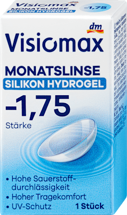 Silikon-Hydrogel Monatslinse Dioptrie -1,75, 1 St