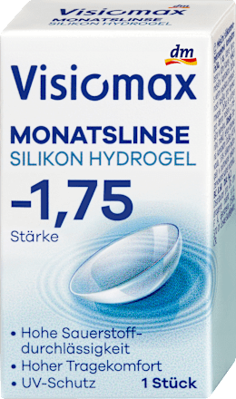 Silikon-Hydrogel Monatslinse Dioptrie -1,75, 1 St