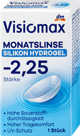 Silikon-Hydrogel Monatslinse Dioptrie -2,25, 1 St