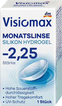 Silikon-Hydrogel Monatslinse Dioptrie -2,25, 1 St