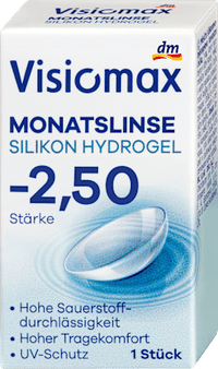 Silikon-Hydrogel Monatslinse Dioptrie -2,50, 1 St