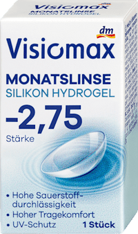 Silikon-Hydrogel Monatslinse Dioptrie -2,75, 1 St