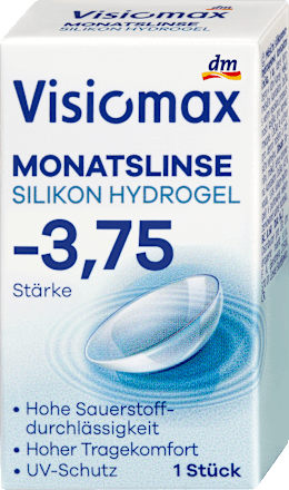 Silikon-Hydrogel Monatslinse Dioptrie -3,75, 1 St