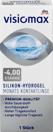 Silikon-Hydrogel Monatslinse Dioptrie -4,0, 1 St VISIOMAX