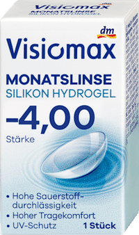 Silikon-Hydrogel Monatslinse Dioptrie -4,00, 1 St