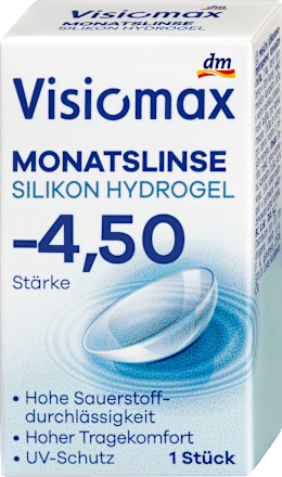 Silikon-Hydrogel Monatslinse Dioptrie -4,50, 1 St