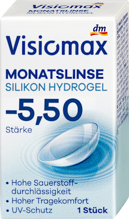 Silikon-Hydrogel Monatslinse Dioptrie -5,5, 1 St