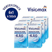 Silikon-Hydrogel Monatslinse Dioptrie -6,50 (6x1 Stück), Vorteilspack, 6 St