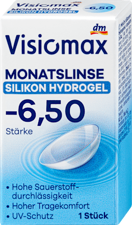 Silikon-Hydrogel Monatslinse Dioptrie -6,50, 1 St