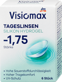 Siliconenhydrogel daglenzen dioptrie -1,75, 6 stuks