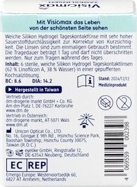 Siliconenhydrogel daglenzen dioptrie -1,75, 6 stuks