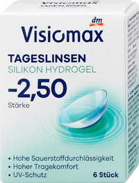 Siliconenhydrogel daglenzen dioptrie -2,50, 6 stuks
