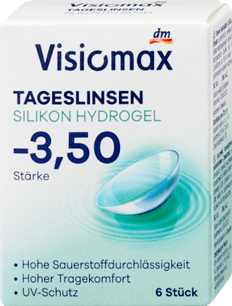 Siliconenhydrogel daglenzen dioptrie -3,50, 6 stuks