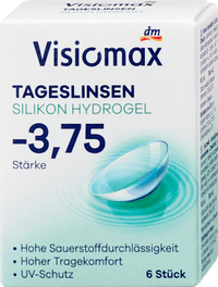 Siliconenhydrogel daglenzen dioptrie -3,75, 6 stuks