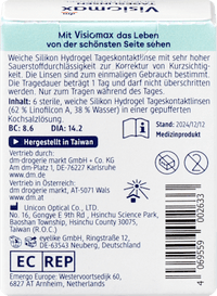 Siliconenhydrogel daglenzen dioptrie -3,75, 6 stuks