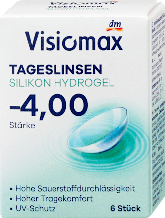 Siliconenhydrogel daglenzen dioptrie -4.00, 6 stuks