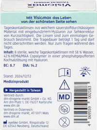 Daglenzen dioptrie -4,25, 8 stuks