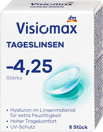 Daglenzen dioptrie -4,25, 8 stuks
