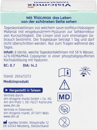 Daglenzen dioptrie -4,75, 8 stuks