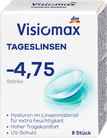 Daglenzen dioptrie -4,75, 8 stuks