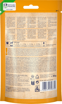 Hondensnack eend, pure eend mini munten, 80 g